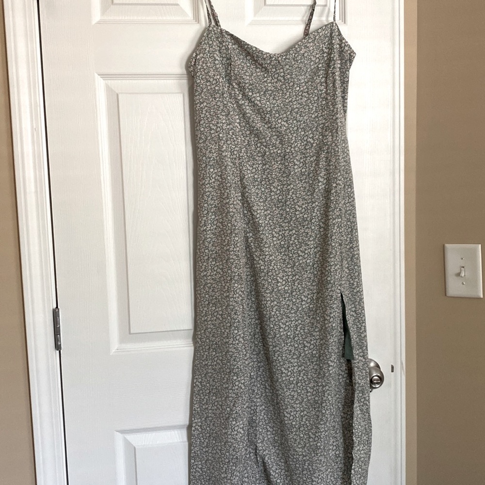 Edit by Nine Mint Floral Dress with Side Slit - NWT